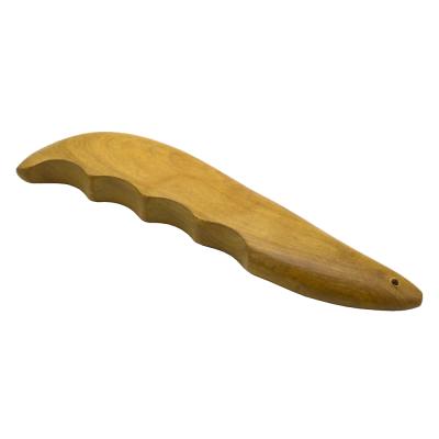 China 100% Natural Hand Held Wooden Gua Sha Tools Made of Polished Fragrant Wood for Scraping Therapy for sale