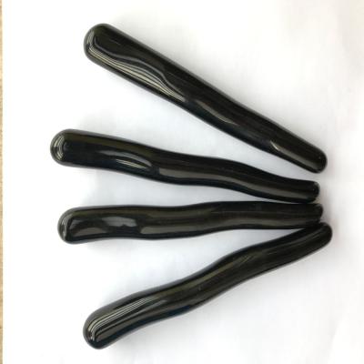 China Twisted Black Massage Yoni Obsidian Wholesale Healing Wands for sale