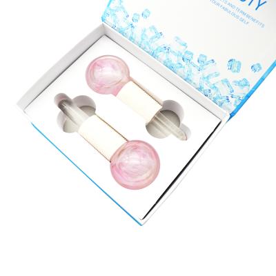 China Blood Vessel Removal Ice Globes Massage Roller Beauty Suit For Facial Magic Cool Ball For Daily Family SPA Procedures for sale