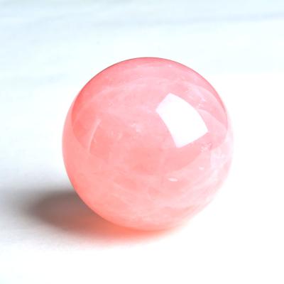 China Natural Gemstone Ball China Rose Quartz Decoration Gemstone Sphere for sale