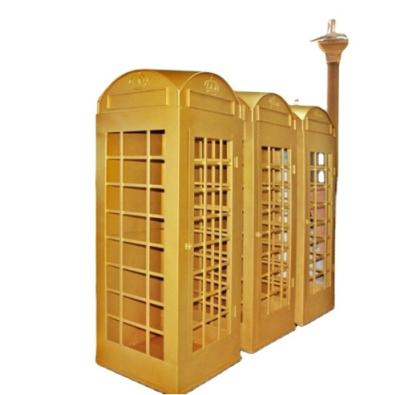 China High Quality Antique Practical British Red Telephone Booth Indoor Or Outdoor Telephone Booth for sale