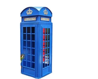 China London Indoor or Outdoor Antique Metal Street Phone Booth for sale