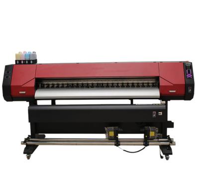 China Home Use 1.8m Roll To Roll Digital Inkjet XP600 Eco Solvent Printer Vinyl Poster Flex Banner Printing Machine for sale