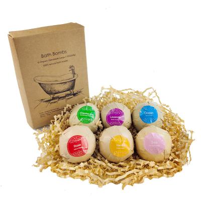 China Wholesale 100% Spa Manufacturer Private Label Hotel Spa Home Natural Bath Bomb Gift Sets Christmas Colorful Organic Kids Ball Salts Fizzy Bath Bomb for sale