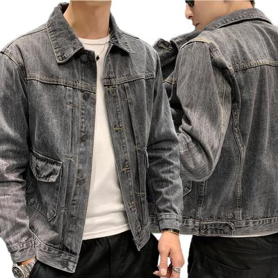 China Breathable Jeans Jackets For Men Custom Made Winter Distressed Denim Jean Jacket Washed Men Jackets for sale