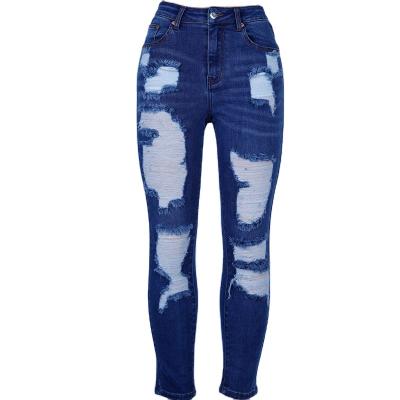 China QUICK DRY Female Denim Skinny Jeans Ripped Jeans for sale