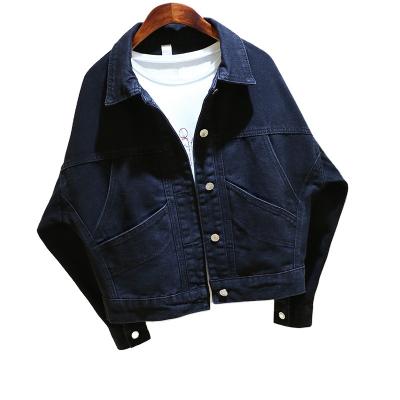 China Fashion High Quality Ladies Bag Black Jacket Breathable Hot Selling Denim Large Plus Size Girls Denim Jacket Jean Jacket Denim for sale