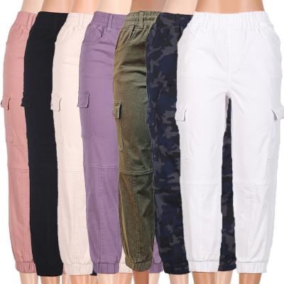 China Custom Joggers QUICK DRY Logo Casual Cargo Pants Sweatpants For Women for sale