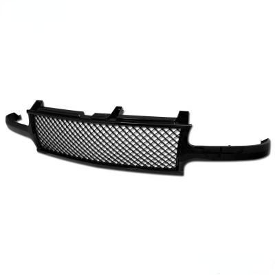 China Mesh Front Hood Bumper Grill Grille Cover Black Plastic for 99-02 Chevy Silverado for sale