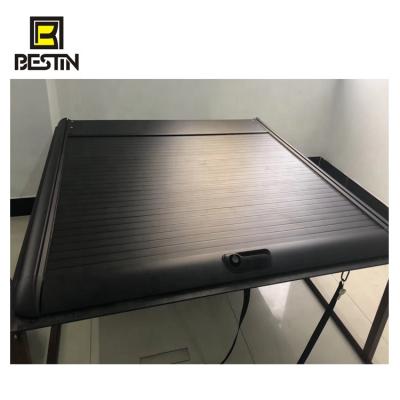 China Aluminum Retractable Tonneau Cover Truck 4X4 Roll Cover With Lock For NP300 BTC90103 for sale