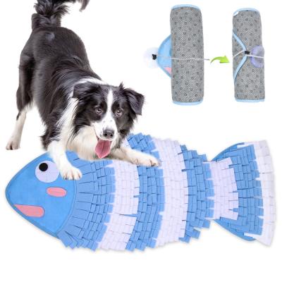 China 2022 Viable New Mat Dog Slow Food Interactive Training Pet Sniffing Mat Anti-Clog Dog Bowl Dog Sniffing Mat Food Game Blanket Carpet for sale