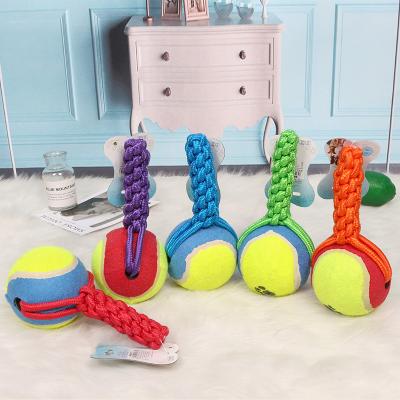 China 2022 New Sale Pet Toy Bite Resistance Molar Super Soft Cloth Soft Ball Dog Cute Bumping Chew Stored Toy Training Ball Pet Supplie for sale