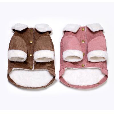 China Viable Hot Sale Winter Warm Suede Cloth Dog Coat Jacket Soft Pet Winter Clothes for sale