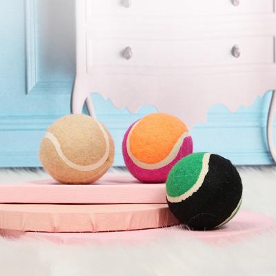 China Factory Customized Logo Inflatable Pet Tennis Ball Viable For Dog Training Toy Balls Interactive Pet Toy for sale