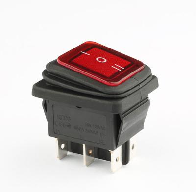 China Plastic On Off 4 Pin LED Power KCD2 Rocker Switch IP65 Waterproof For Motorcycle for sale