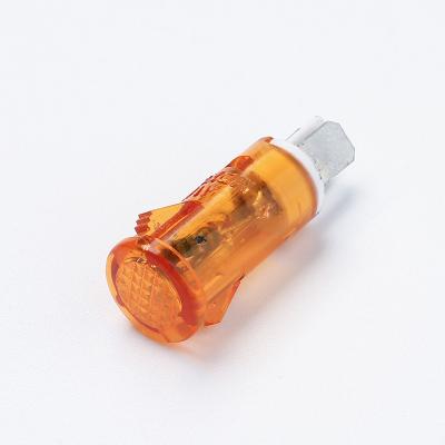 China Lighting Controller Orange 10mm Break In Plastic Indicator Light 10.2mm Pilot Lamp 3v5v12v Neon Bulb for sale