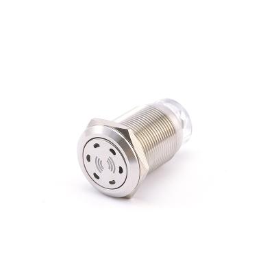 China Ignition Controller 12v 24v 220v Base Hole 16mm 19mm 22mm Transparent Waterproof Base Metal Flasher Ignition for sale