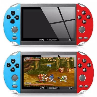 China 4.3 Inch Portable HD Big Screen 8G Double-rocker Dual-rocker 8G Portable Video Game Console MP5 TV out/mp5 Game X7 Retro Classic Game New Video Game Console 4.3 Inch for sale