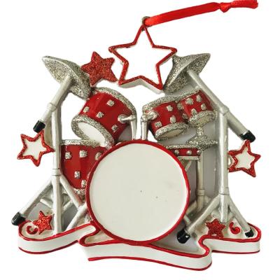 China Europe Polyresin Drum Kit Manufacturer Wholesaler Resin Drum Set Christmas Ornament for sale