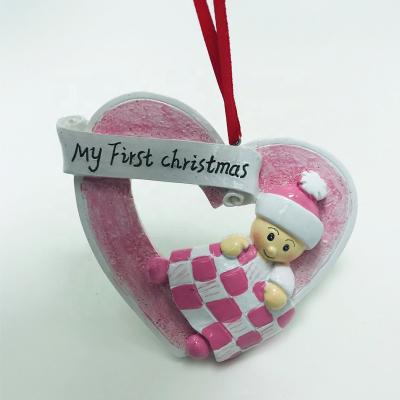 China Europe Personalized Christmas Ornaments Our Baby's First Christmas Ornament for sale