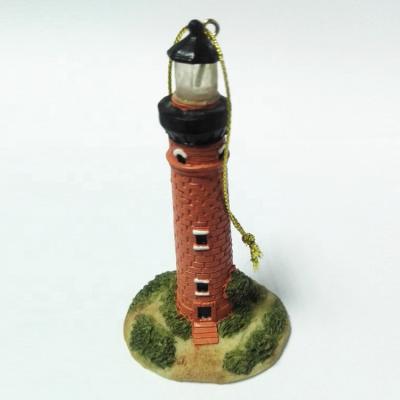 China Home Ornament Gift Europe Resin Lighthouse Table Decoration Miniature Lighthouse Type for sale