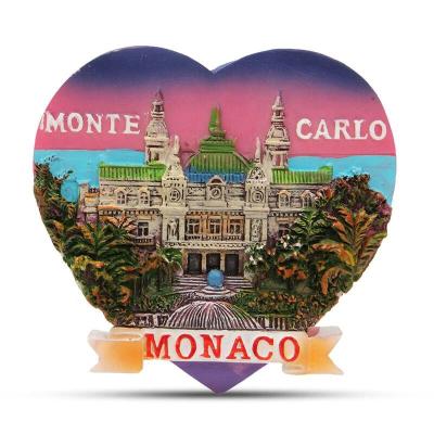 China Shape Personalized Creative Tourist Souvenir Monaco Souvenir Fridge Magnet for sale