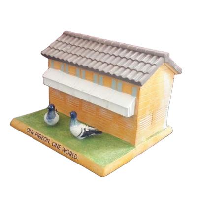 China Custom Miniature 3D Building Model Pigeon Europe Piggy Bank Type Home for sale