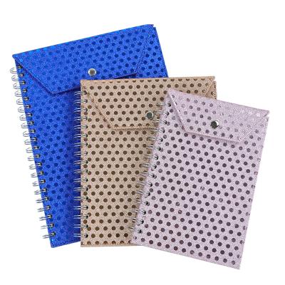 China Eco - Friendly Stationery Suppliers Glitter Custom Blank Spiral Notebook Notebooks For Student for sale