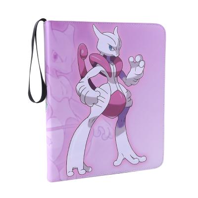 China Eco-friendly A4 9 Pocket Binder Folders Game Anime Card Holder Push Monday Cards Binder for sale