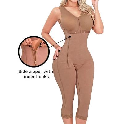 China Custom Made Antibacterial Shapewear Fajas Colombianas Posparto Por Women's Sexy Mayor Logo High Compression Bodysuit Waist Shaper Fajas Colombianas for sale