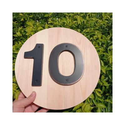 China Bronze Plate Customer Care Waterproof And Rustproof Floating Home House Numbers Mounted Or Flush Mounted For Door Address for sale