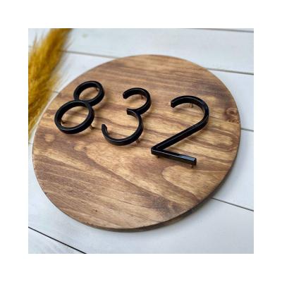 China Modern Newest High Quality Lovely Floating Outdoor Number Hotel Room License Plate for sale