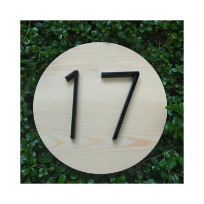 China Modern Design Modern Creative Unique Classic Elegant Hotel Door Plates Room Number Sign for sale