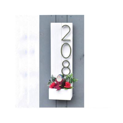 China China Factory Dropshipping Waterproof And Rustproof Satin Nickel Exterior Modern Floating House Numbers for sale