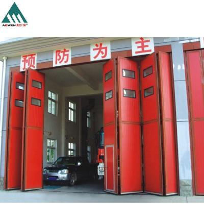 China High quality heat insulation factory supplies for warehouse workshop industrial automatic folding door for sale