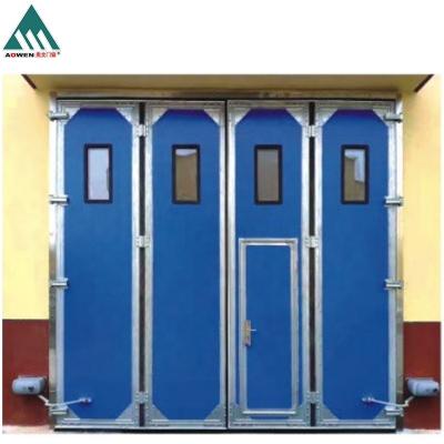 China High quality heat insulation factory supplies for warehouse industrial dustproof high speed folding door for sale