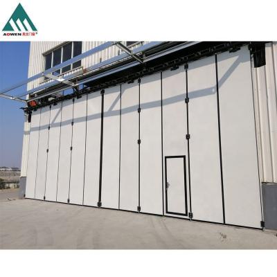 China High Quality Heat Insulation Factory Supplies For Warehouse Industrial Aluminum Folding Door for sale