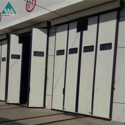 China High Quality Heat Insulation Factory Supplies For Warehouse Industrial Aluminum Folding Door for sale