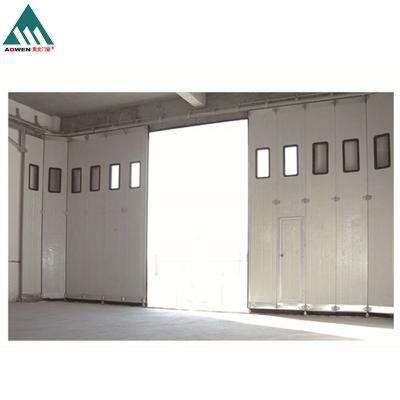 China Industrial heat insulation for workshop warehouse around cornerside sliding door for sale