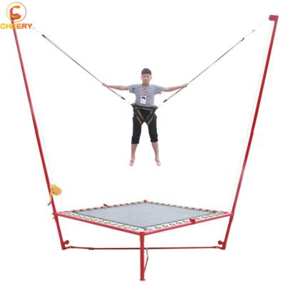 China Environmental Commercial Indoor Outdoor Amusement Park Rides Kids Bungee Jumping Trampoline For Sale for sale