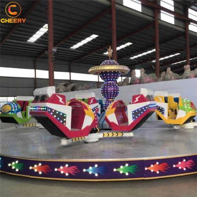 China FRP+steel Fairground Carnival Thrill Game 360 ​​Degree Rotating Amusement Tricks Break Dance Crazy Dance for sale