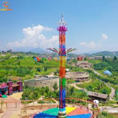 China Amusement Park Factory Price Fairground Equipment Outdoor Rotary Freefall Amusement Park Drop Flight Rides for sale