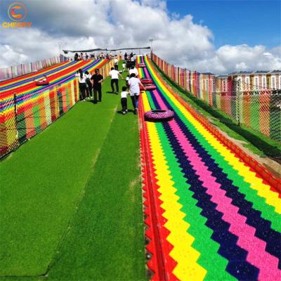 China As Your Needs Rainbow Dry Ski Slope Four Season Snow Slide Dry Playground Outdoor for sale