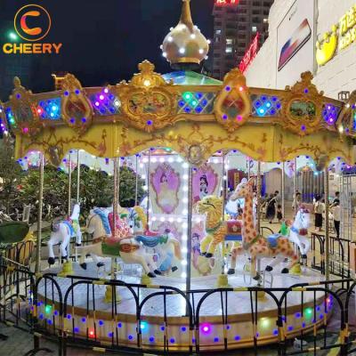 China Cheap Indoor Fun 16 Seats 24 Seats Child's Play Carnival Grand Theme Park Price Carousel Horse For Sale for sale