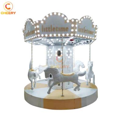 China As Your Requirements Cheap Mechanical Amusement Rides Joyful Little Kids Go Around Mini Indoor Carousel Horse For Rental for sale