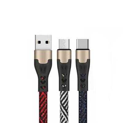 China Aluminum charging and sync MP3/MP4 player Shen zhen alloy nylon braided type data 2.0 3a usb c cable phones usb fast charging cable for sale