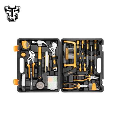 China DEKO DKMT102 Woodworking Household Repair 102pcs Full Set Multi Tool Kit For DIY Basic Home Appliance Repairing Storage Box for sale