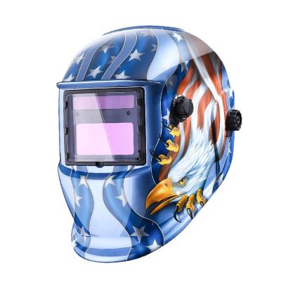 China Traditional Headgear DEKO MZ225 Eagle Solar Auto Darkening MIG Muttahida Majlis-e-Amal Electric Welding Helmet/Welding Lens for Welder or Plasma Cutter for sale