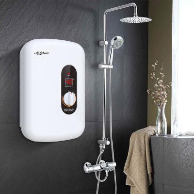 China Hotel Washingroom Electric Tankless Thermostat Instant Water Geysers For Hotel for sale