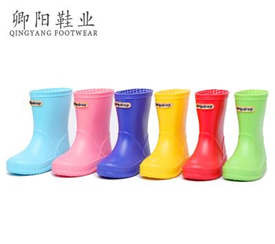 China Fashion Trend Manufacturer Factory High Quality Kids Cartoon Giraffe Matt Finish Rain Boots Monogrammed in Macarons Color for sale